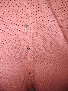 Pink Sleeveless Button Down Top
