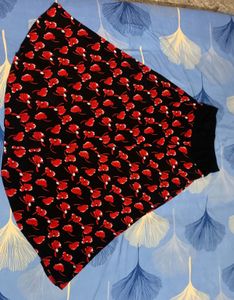 Red colour Skirt