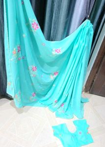 2 Set Trading Quantity Sarees &amp; Blouse