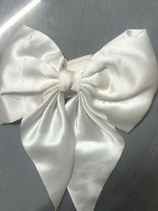 Aesthetic White Bow Clip