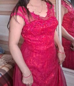 Elegant Red Evening Gown