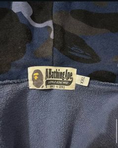 Bape Blue Camo Shark Hoodie