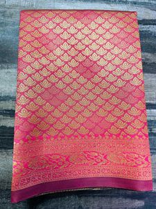 Teal Blue Banarasi Silk Saree