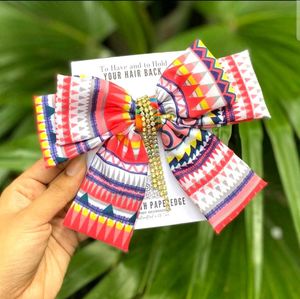 Funky Patterned Hair Bow