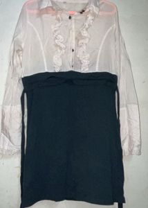 Elegant Two-Tone Dress