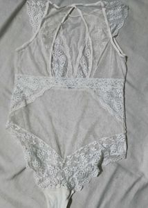 White Lace Bodysuit