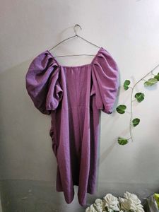 ATHENA Women Fit and Flare Purple Dress
