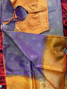 Saree with designer blouse