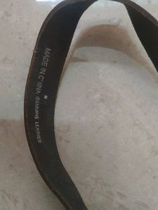 Purple Genuine Leather Belt-Cracking Surface (Unused)