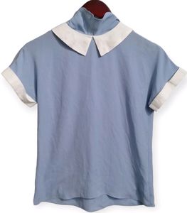 Light Blue Sailor Collar Blouse (Woman)