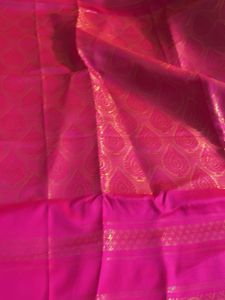 Pink &amp; Gold Patterned Dupatta