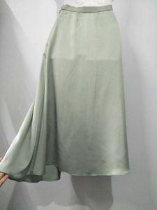 Asymmetrical Pastel Green Skirt