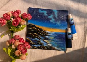 Mini Midnight Coastal Painting