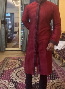 Maroon Ethnic Kurta