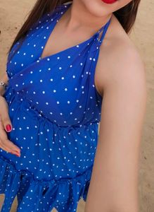 Blue Polka Dot Dress