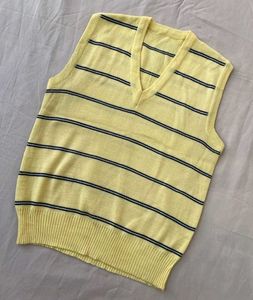Striped Knit Vest