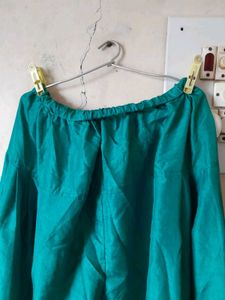 Green Embellished Kurti Set