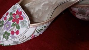 Floral Embroidered Flats