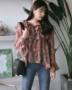 Floral Print Off-Shoulder Top