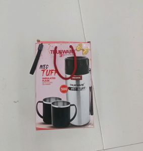 Trueware Insulated Flask With 2 Mugs