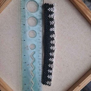 Handicraft Handmade Beaded Anklets (Set of 2)