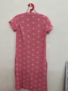 Pink Patterned Kurti