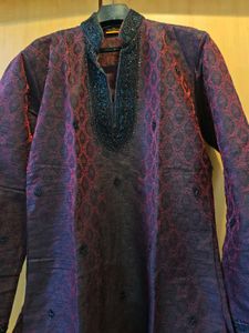 Manyavar Men Sherwani Wid Dhoti Used Only Once