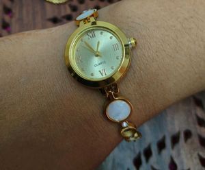 Gold-Tone Quartz Bracelet Watch
