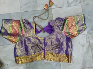 Embroidered Purple Blouse