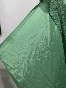 Green Stone-work Dress Material