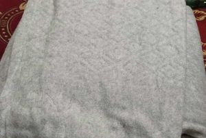 Grey Quilted Double Bed Sheet With Pillow Cover