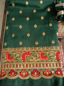 Emerald Green Embroidered Salwar Suit