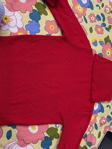 Red Turtleneck Sweater