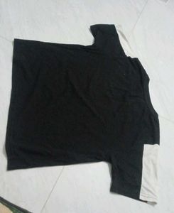 Two-Tone Black &amp; White Tee