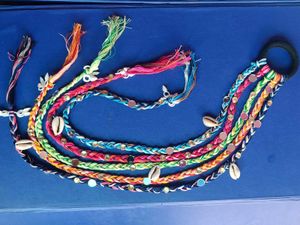 Navratri Braided Hair Tie with Shells