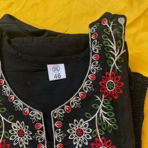 not in coins Elegant Embroidered Kurta with pant