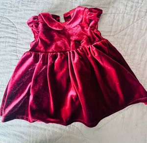 H&amp;M Red Velvet Baby Dress