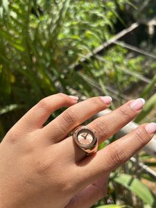 Fossil Ring Watch - Rose Gold