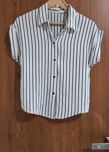 Black And White Stripes Top
