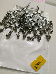 Mirror Patti Earrings for Girls