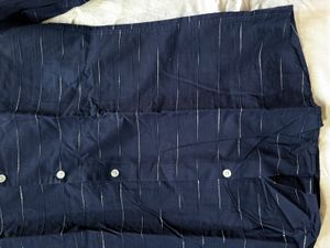 Men&#39;s Navy Blue Striped Shirt – CODE by Lifestyle