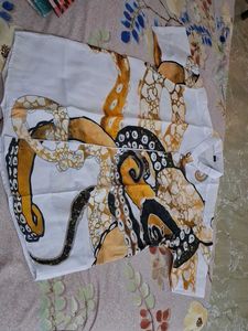 Octopus Print Short Sleeve Shirt .new Without Tag