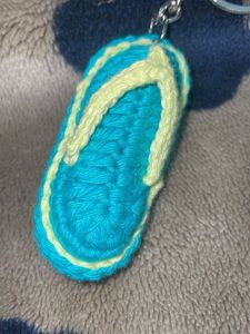 Crochet Flip Flop Keychain