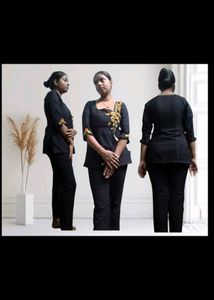 Embroidered Black Kurta