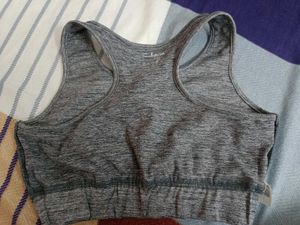 Grey Workout Bra By Clovia