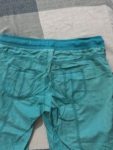 Teal Casual Pants