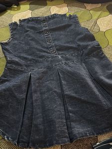 Denim frill top