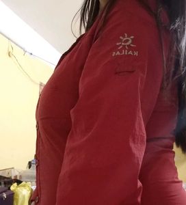 Kailas Red Button-Down Shirt