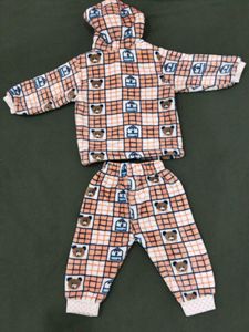 woolen Cute Star and checked Pajama Sets