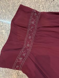 Burgundy Gown / Dress
